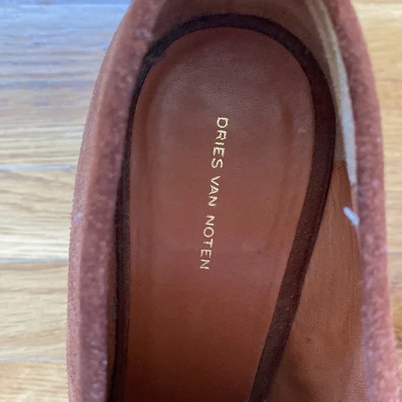 Dries Van Noten Brown Suede and Snakeskin Heel Shoe Boots - Very Chic! Size 40 - Picture 7 of 8